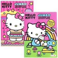 Hello Kitty Jumbo Coloring and Activity Book, 2 Pack