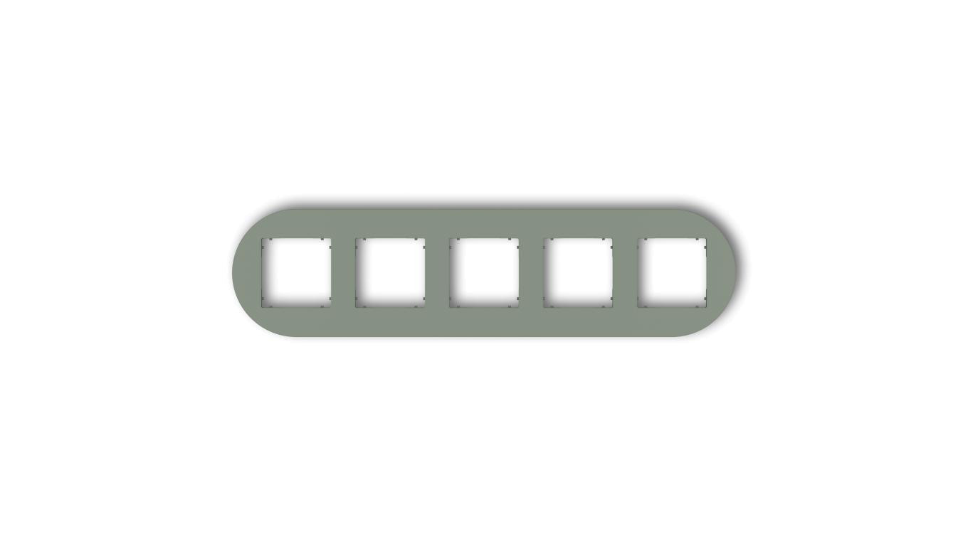 MINI Universal Frame Five Round Sage Plastic 61MRTO-5 /T2UK