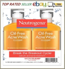 Neutrogena Oil-Free Salicylic Acid Acne Fighting Face Wash   9.1 fl oz, 2 pk. 