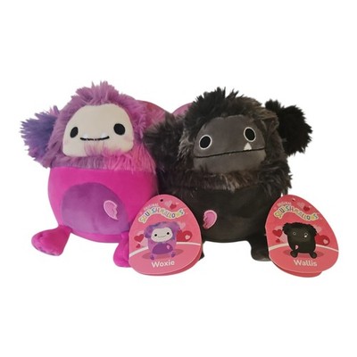 Squishmallows 5  Inch Woxie & Wallis Bigfoot Valentine s Day Pair Duo Set New