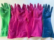 O-Cedar Playtex Living Premium Gloves  (Lot of 6 - ALL LEFT GLOVES)  Size LARGE