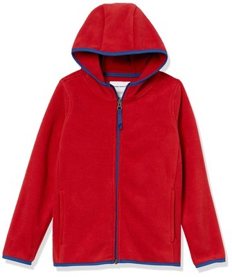 Jungen Fleecejacke rot 5 Jahre mit Reißverschluss und Kapuze, Amazon Essentials