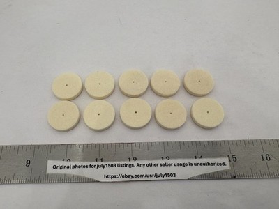 (10) NEW Dremel 429 Felt Polishing 1'' Disc Wheel Jewelry Soft Polish