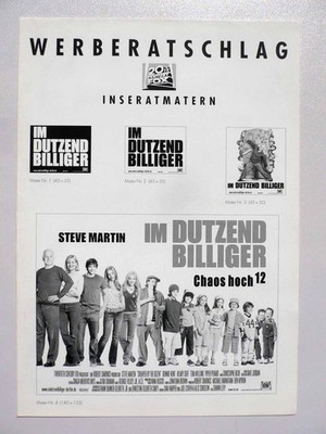 Im Dutzend Billiger - Steve Martin, Hilary Duff, Alyson Stoner - Werberatschlag