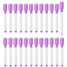 Whiteboard Pen, 0.5-1mm Fine Tip Dry Erase Purple White Board Markers, 24 Pcs