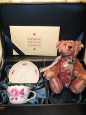 Steiff Teddy Bear Meissen Cup and Saucer Auth...