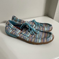Twisted X Western Canvas Loafers Colorful Patterned Women's Shoes Mocassins