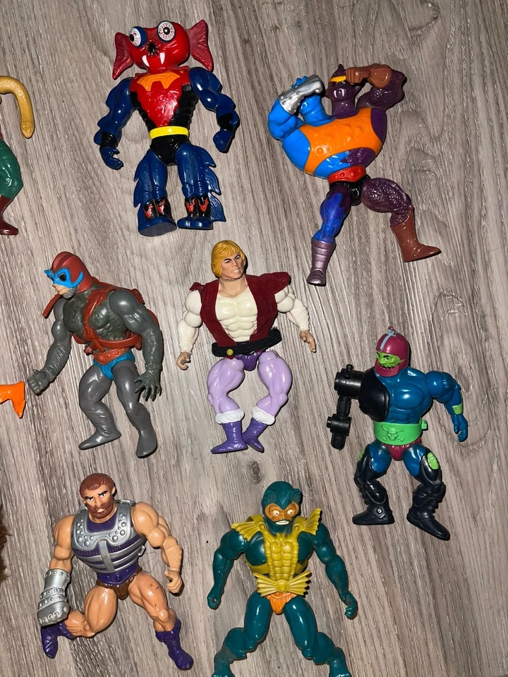 Lote X 16 Figuras de Acción Cabeza Suave Accesorios Mattel He-Man MOTU Mattel Años 80 De Colección RARO Foto 4 de 4