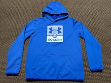 Under Armour Kids Blue Soccer Hoodie Size XL
