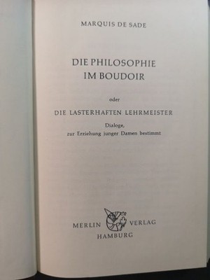 Philosophy in the Boudoir or The Vicious Teachers: Dialogues on Education