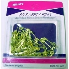 Safety Pins Brass - 1 Pack