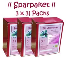 BIO-Aroniasaft 3 x 3 Liter Box, Sparpaket, 100% Direktsaft, Neue Ernte 2026