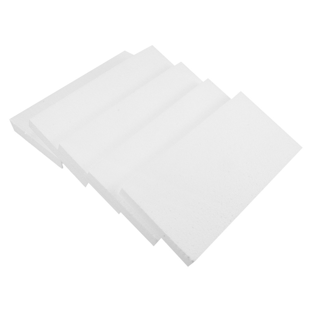  10pcs Craft Foam Blocks: 12x6x1" Foam Rectangles Polystyrene Shapes for DIY Art