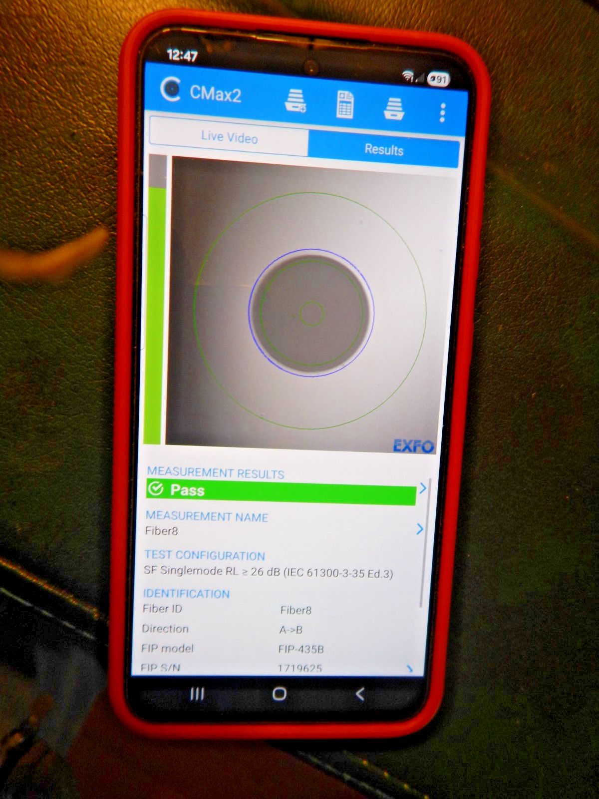 EXFO FIP-435B Wireless Fiber Inspection Probe
