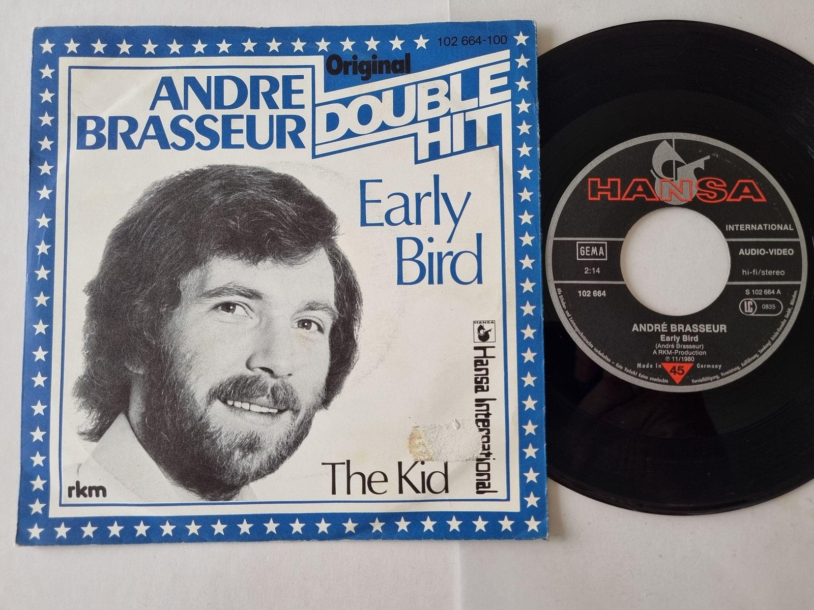 Andre Brasseur - Early bird/ The kid 7'' Vinyl Germany