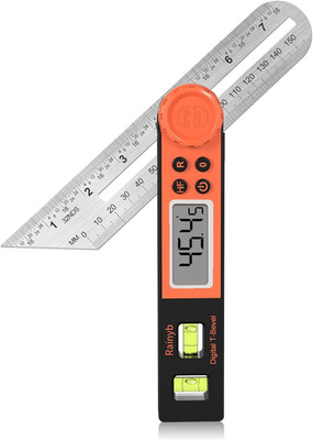 Medidor angulo digital 0360 con nivel burbuja lcd carpinteria metal construccion