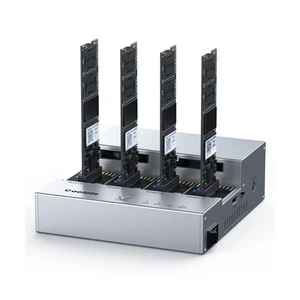 4-Bay M.2 NVME Cloner, Coolpie CR510 20Gbps NVMe Pièce jointe SSD Hors ligne Cl...