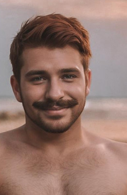 hot daddy -fine art photo sexy beautiful muscular gay male 8.5x11in