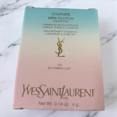 Yves Saint Laurent YSL Couture Mini Clutch Collector Blue Blooming Last  - Main Image