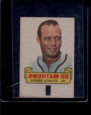 1966 Topps Rub-Offs #59 Eddie Mathews   EX X3033885
