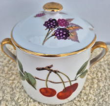 Royal Worcester China Evesham Gold bedeckt Marmelade Einlegen Chutney Einmachglas Topf