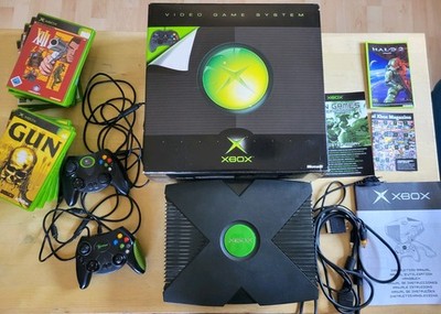 Micrososoft Xbox Classic Konsole - 2 Controller - 14 Spiele - OVP