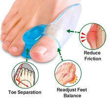 Silicone Gel Bunion Corrector Toe Separator Big Toe Spacer 1 Pair
