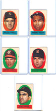 1963 Topps Peel-offs Baseball Stickers lot of (5) VG/EX!