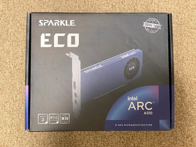 Sparkle Intel Arc A310 Equipped Power Consumption 50W  Eco  Series SA310C-4G new