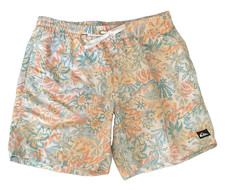 QUIKSILVER men's elastic waist with drawstringswimsuit board shorts size large
