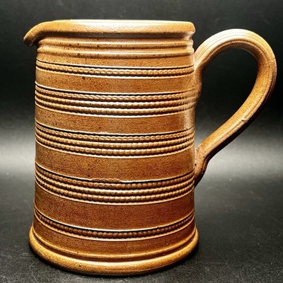 Vintage Gres De Bonny French Stoneware Canette Pitcher Petite Iridescent