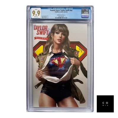 Female Force Taylor Swift CGC 9.9 Mint Shikarii B Ltd to 1000 Supergirl Not 9.8