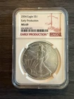 RARE 2004 American Silver Eagle NGC MS69 EARLY PRODUCTION 🇺🇸