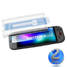2-Pack Screen Protector for Nintendo Switch 2 2025 Tempered Glass 9HD Film