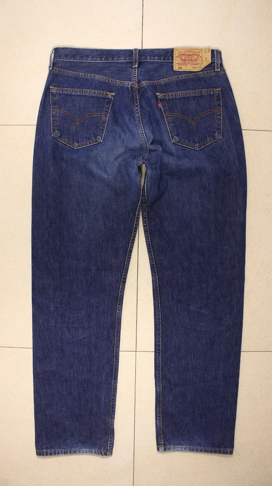 Jean Levi's 501 Original Homme W36 L32 Bleu Regular (années 1999) - Photo 3/4