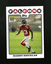 Harry Douglas 2008 Topps #344 Rookie Card (RC) Atlanta Falcons. rookie card picture