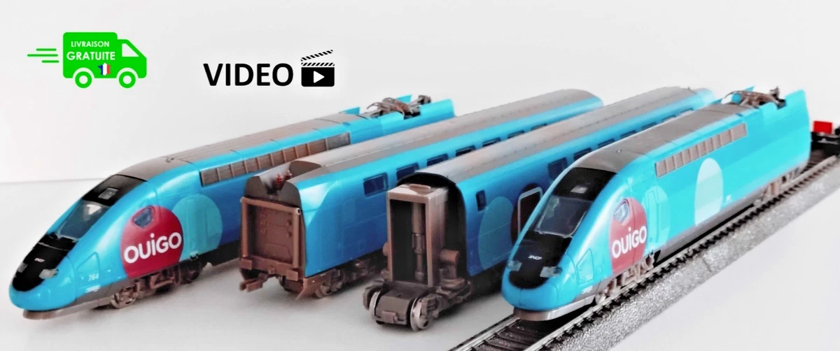 Rame TGV POS 4 éléments Mehano HO - Locomotive électrique D'occasion, échelle HO
