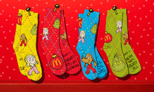 NEW, SEALED McDonalds Grinch Socks, SELECT YOUR DESIRED COLOR - LIMITED EDITION 