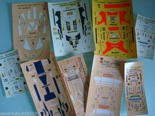 DECALS SLOT 1/43 SET OF 9 DECALS FERRARI 308 GTB DAYTONA LE MANS RALLY NEW