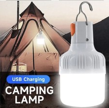 2 USB Rechargeable LED Lamp Bulbs High Brightness Emergency Light Camping Etc