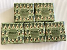 CRABTREE  EVELYN Avocado  Olive Oil TRIPLE-MILLED SOAP 5 3.5 oz BAR SEALED