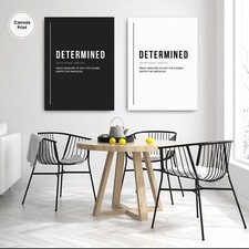 Determined Definition Poster, Motivational Wall Art, Motivational Office Wall