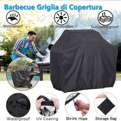 Heavy Duty Char-Broil 3-5 Burner Rip-Stop Gas Grill Cover Waterproof Resistant