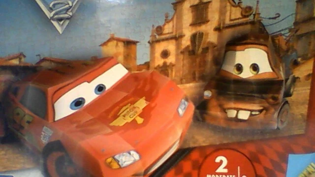 DISNEY PIXAR CARS 2  3D BREAK THROUGH ( PUZZLE THAT REALLY POP OUT ! ) 18"X24" - Image 2 of 4