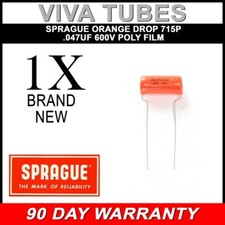 New Sprague 715P Orange Drop .047uF 600V 5 Poly Film Capacitor .047 uF 600 VDC