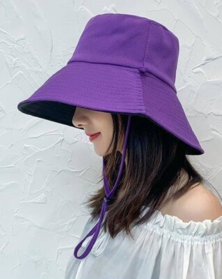 Vintage Sun Hat Women Men Packable Wide Brim Beach with Chin  display picture 1