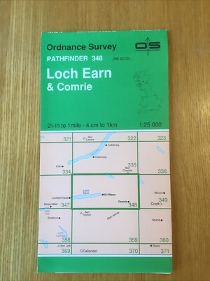 1985 Ordnance Survey Pathfinder Map 348 NN 62/72 Loch Earn And Comrie