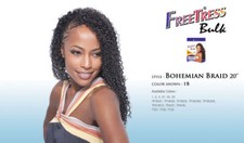 BOHEMIAN BRAID 20" - FREETRESS SYNTHETIC CROCHET BRAIDING BULK HAIR