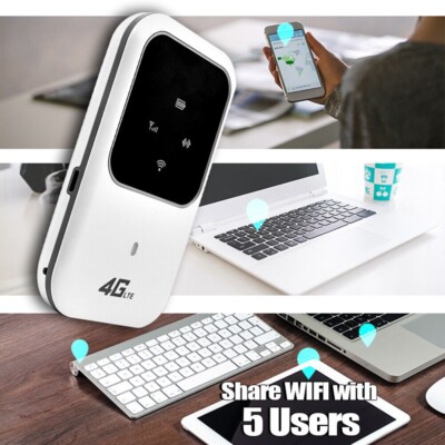 4G LTE Mobile Broadband Wireless Router Portable Hotspot SIM Unlocked WiFi Modem