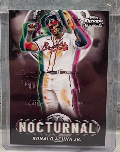 2025 Topps Chrome Black Ronald Acuna Jr Case Hit Nocturnal SSP